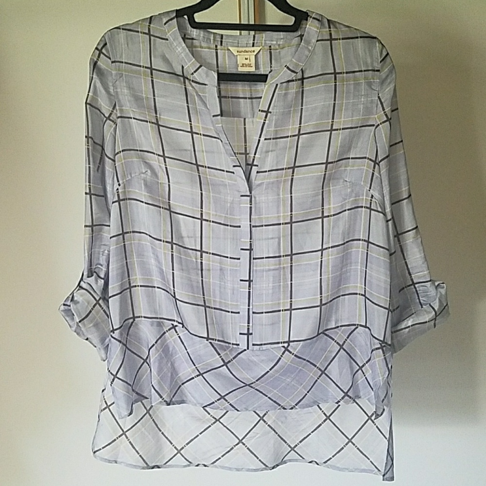 V neck button-up blouse